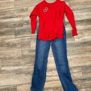 SOLD 3 for $20 Apt. 9 Red Sweater Detailed Back